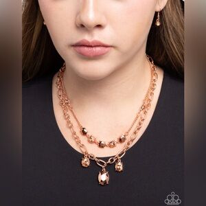 Paparazzi Necklace ~ Just for this Moment - Copper